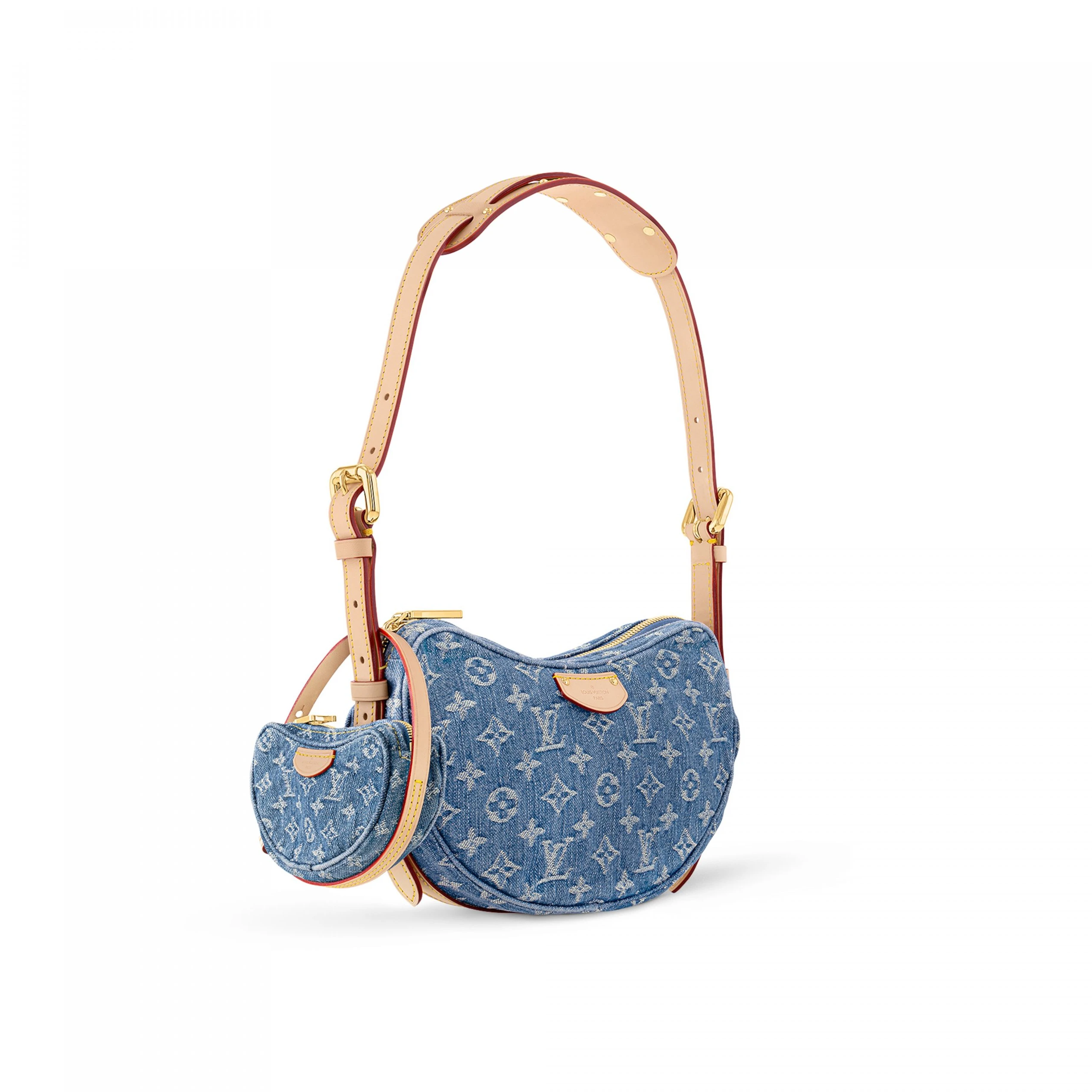 Replica bag Louis Vuitton M46856 Croissant MM Denim Blue