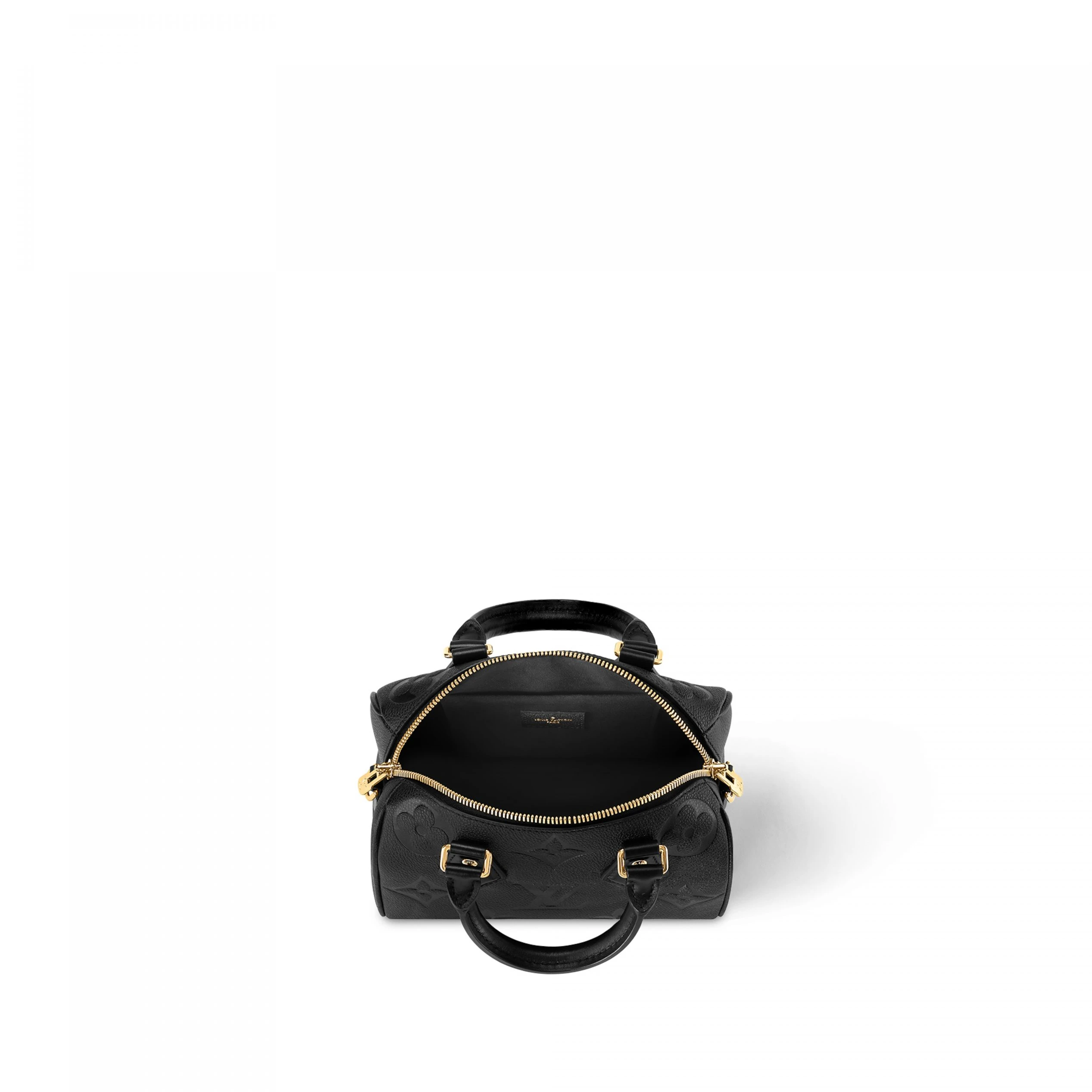 Replica bags lv Louis Vuitton M58953 Speedy Bandoulière 20 Monogram Empreinte Leather Black