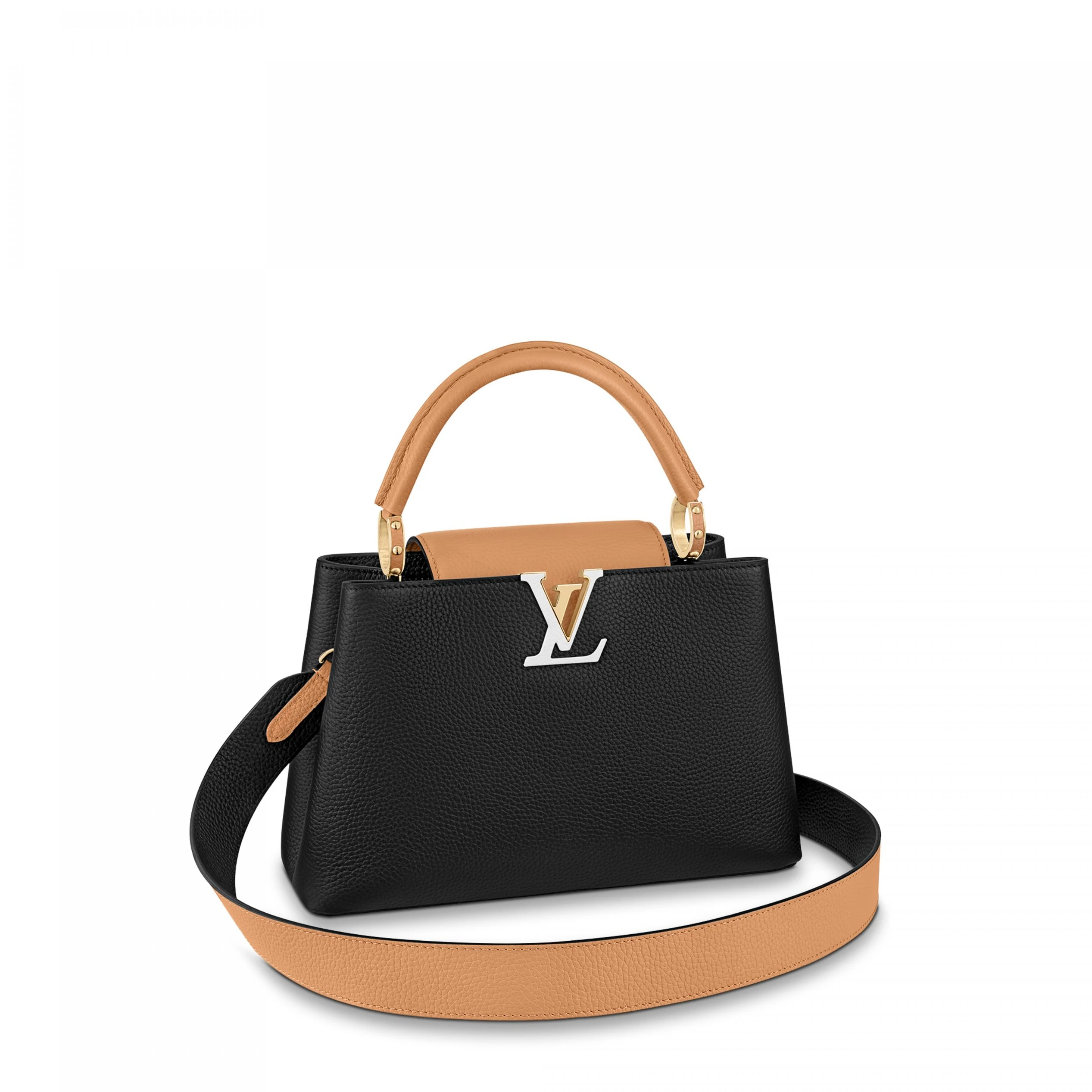 Louis Vuitton M59466 Capucines PM Black Gold Arizona