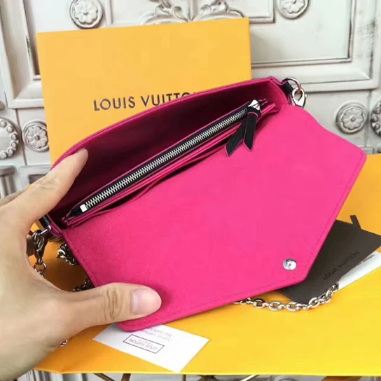 Lv belts replica Louis Vuitton M64579 Pochette Felicie Crossbody Bag Epi Leather