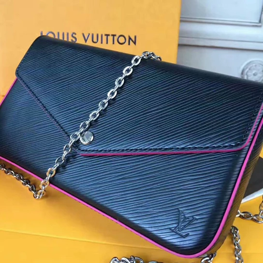 Lv belts replica Louis Vuitton M64579 Pochette Felicie Crossbody Bag Epi Leather