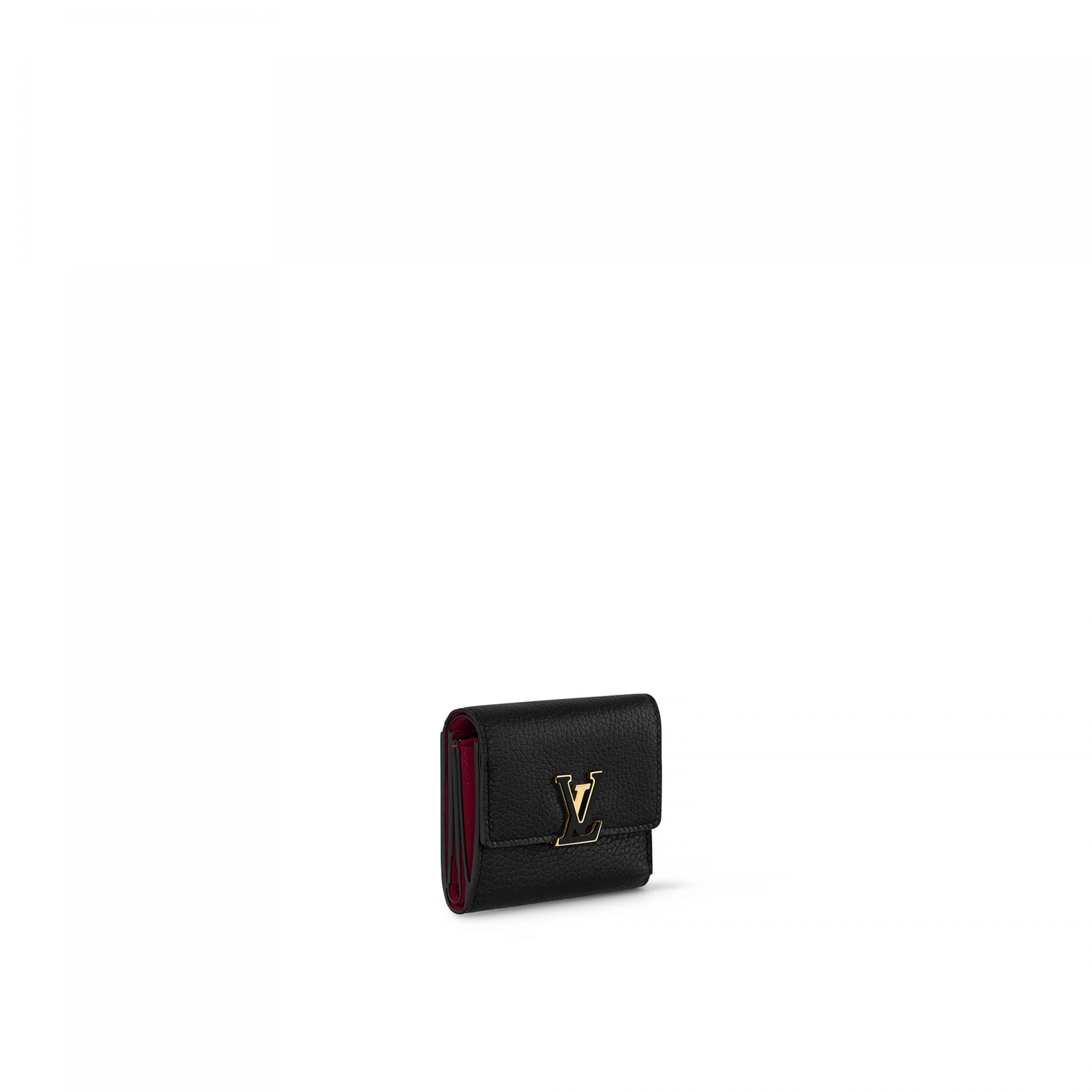 Top lv Louis Vuitton M68587 Capucines XS Wallet Black