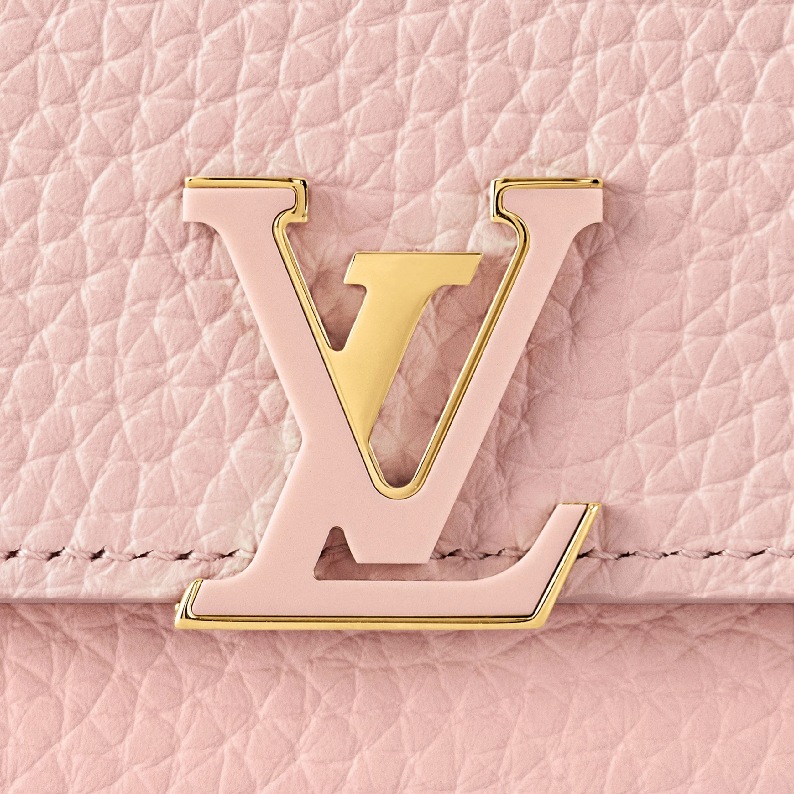 Lv belts replica Louis Vuitton M82361 Capucines Compact Wallet Rose Jasmine