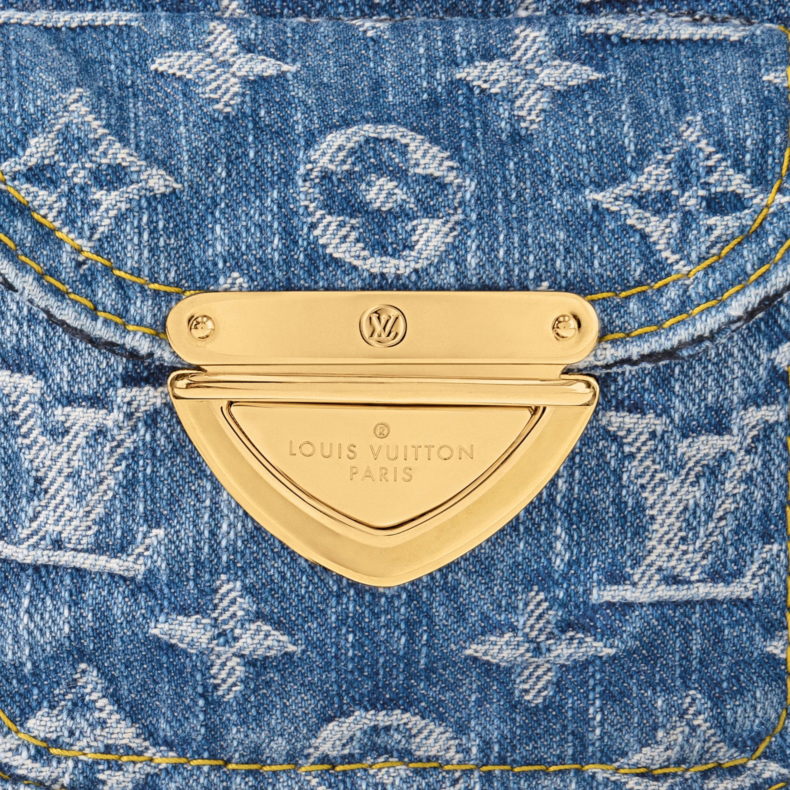 Mythick ru Louis Vuitton M82948 Fairfax Pochette Denim Blue