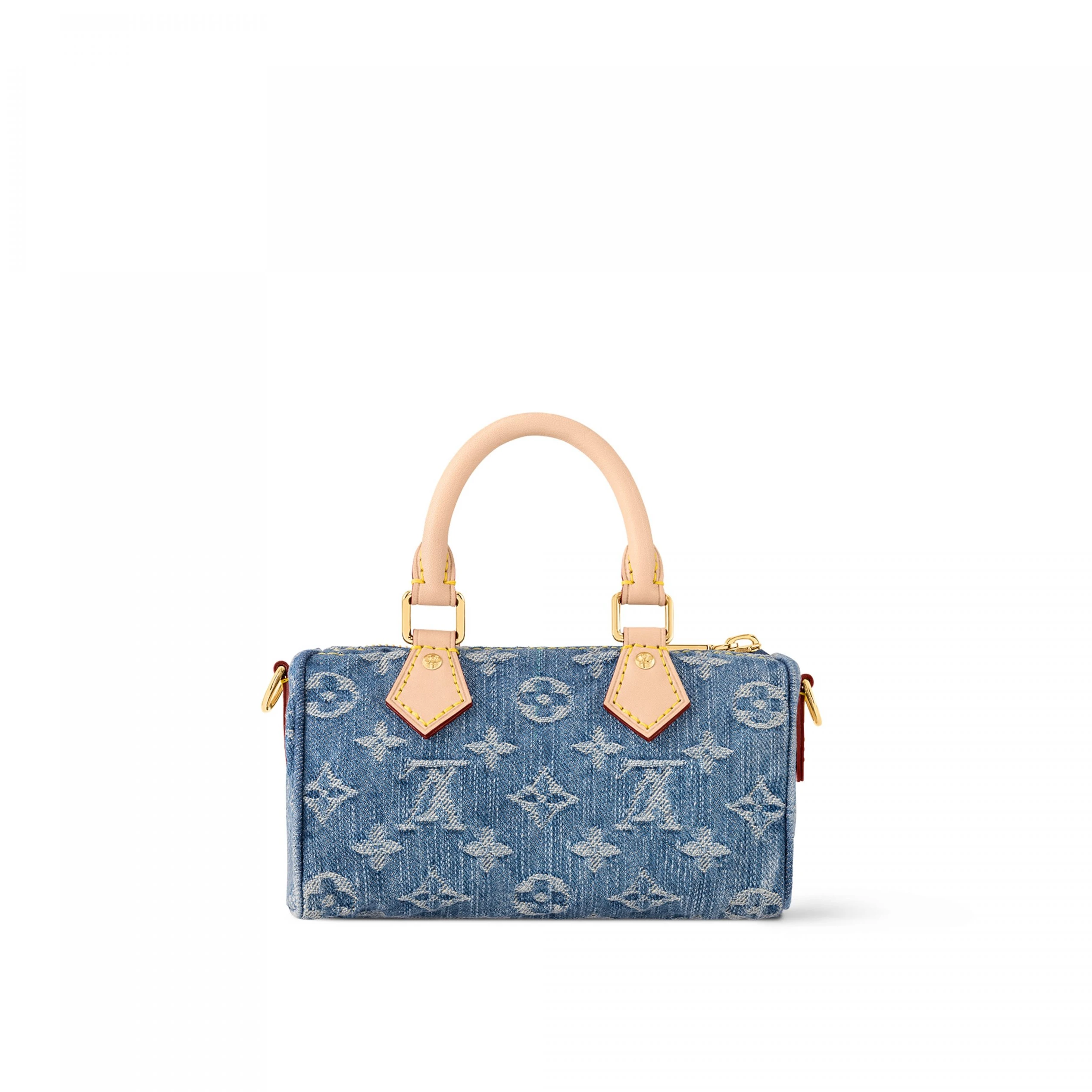 Louis vuitton locations Louis Vuitton M82950 Nano Speedy Denim Blue