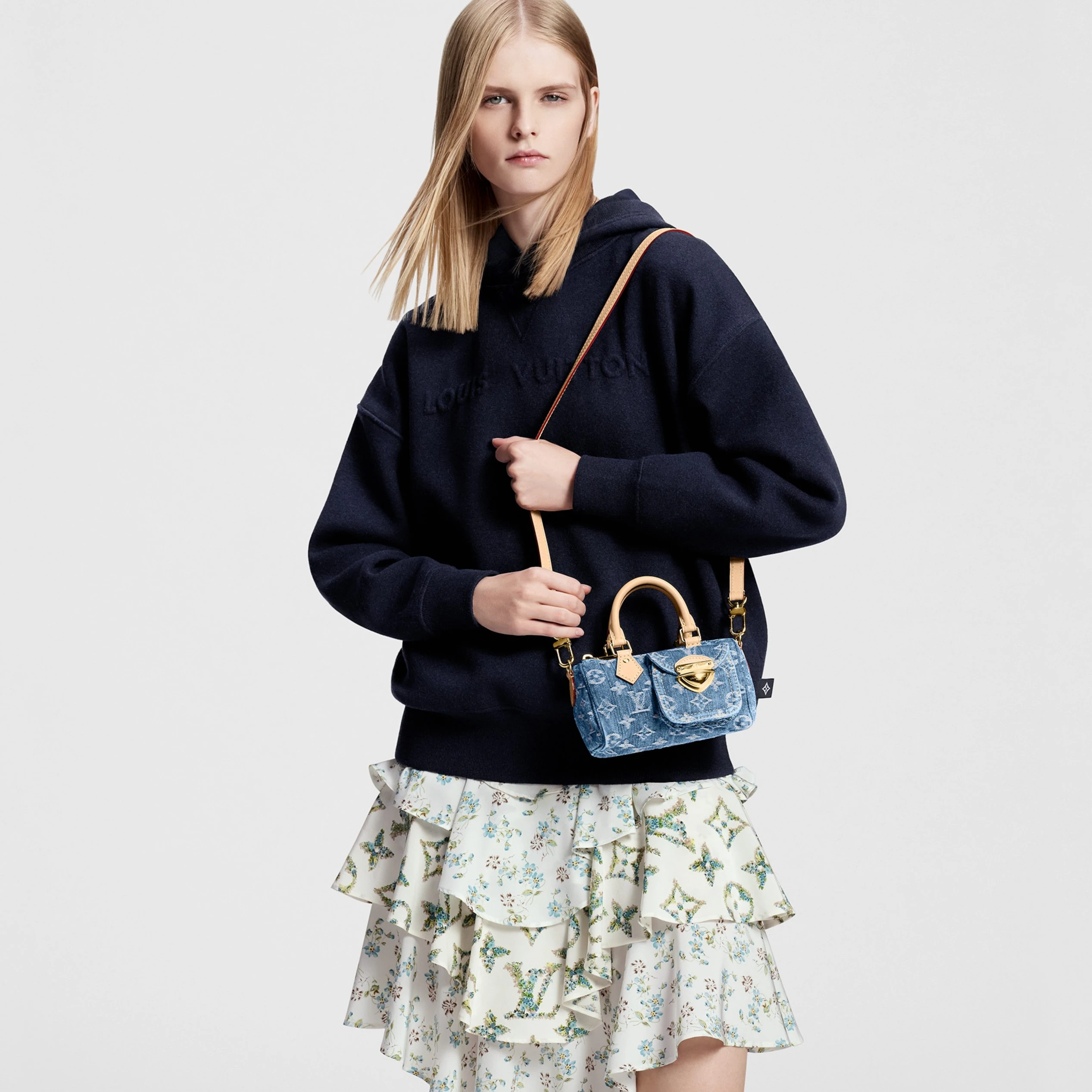 Louis vuitton locations Louis Vuitton M82950 Nano Speedy Denim Blue