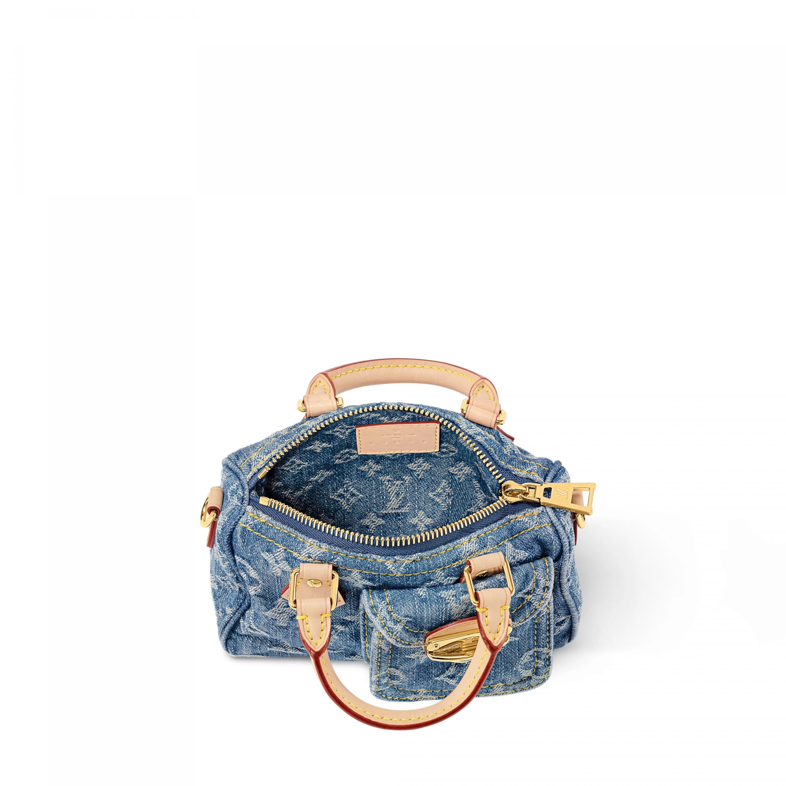 Louis vuitton locations Louis Vuitton M82950 Nano Speedy Denim Blue