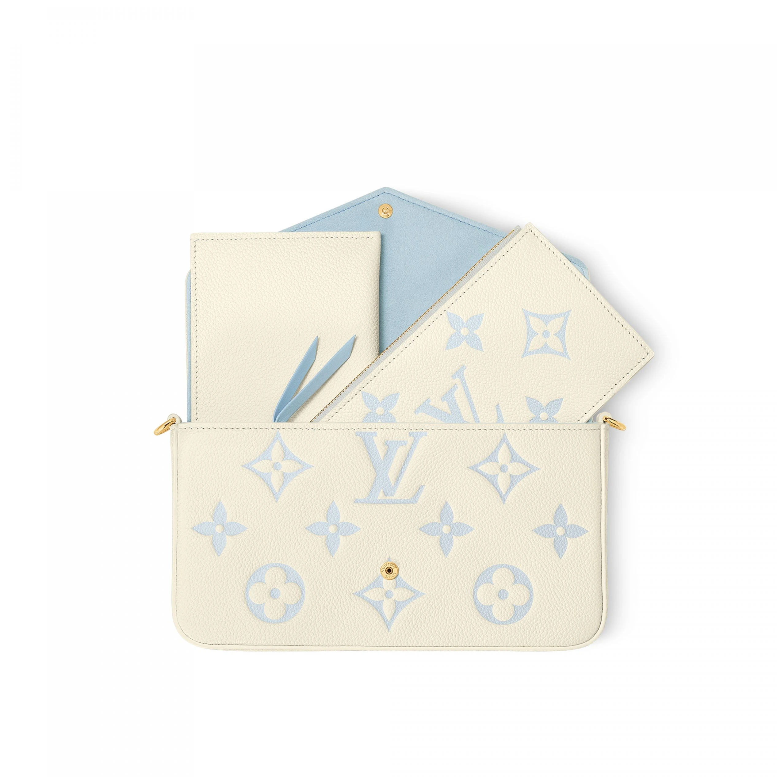 Louis vuitton locations Louis Vuitton M83025 Félicie Pochette Candy Blue