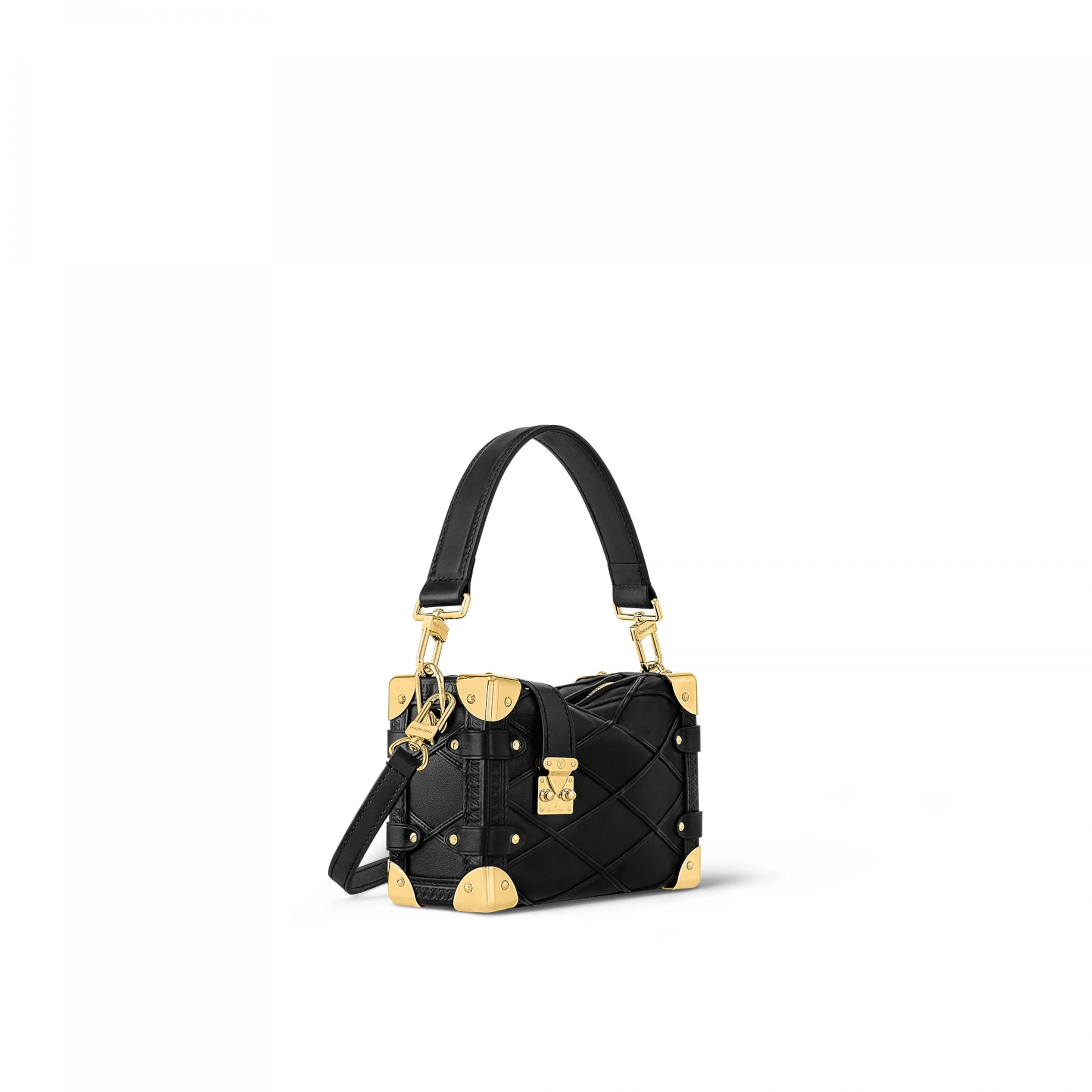 Top lv Louis Vuitton M83030 Side Trunk PM Malletage Black
