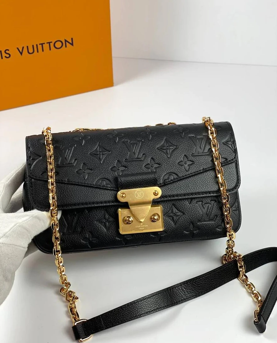 Replica bags Louis Vuitton Marceau Chain Bag Black M46200