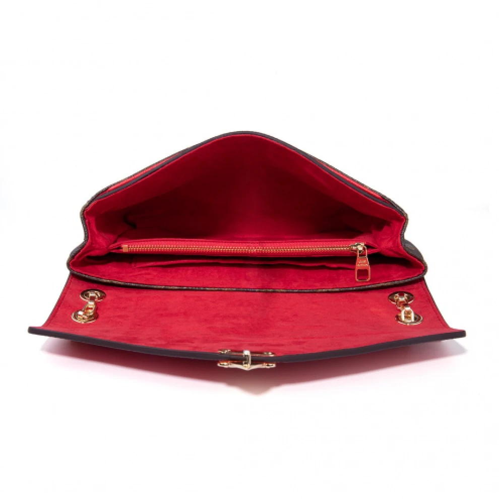 Replica bags lv Louis Vuitton Monogram Canvas Pallas Chain M41201 Cerise