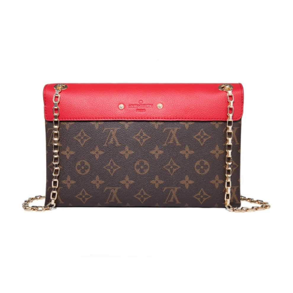 Replica bags lv Louis Vuitton Monogram Canvas Pallas Chain M41201 Cerise