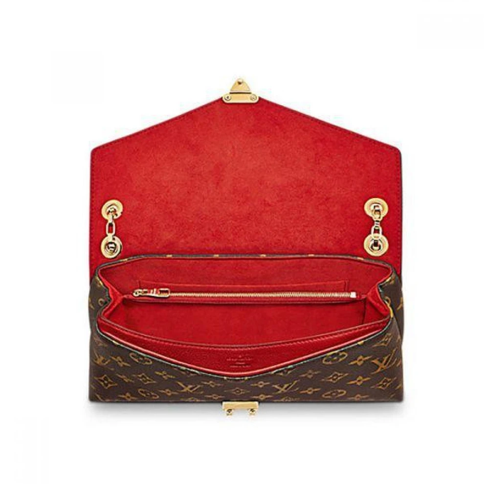 Replica bags lv Louis Vuitton Monogram Canvas Pallas Chain M41201 Cerise