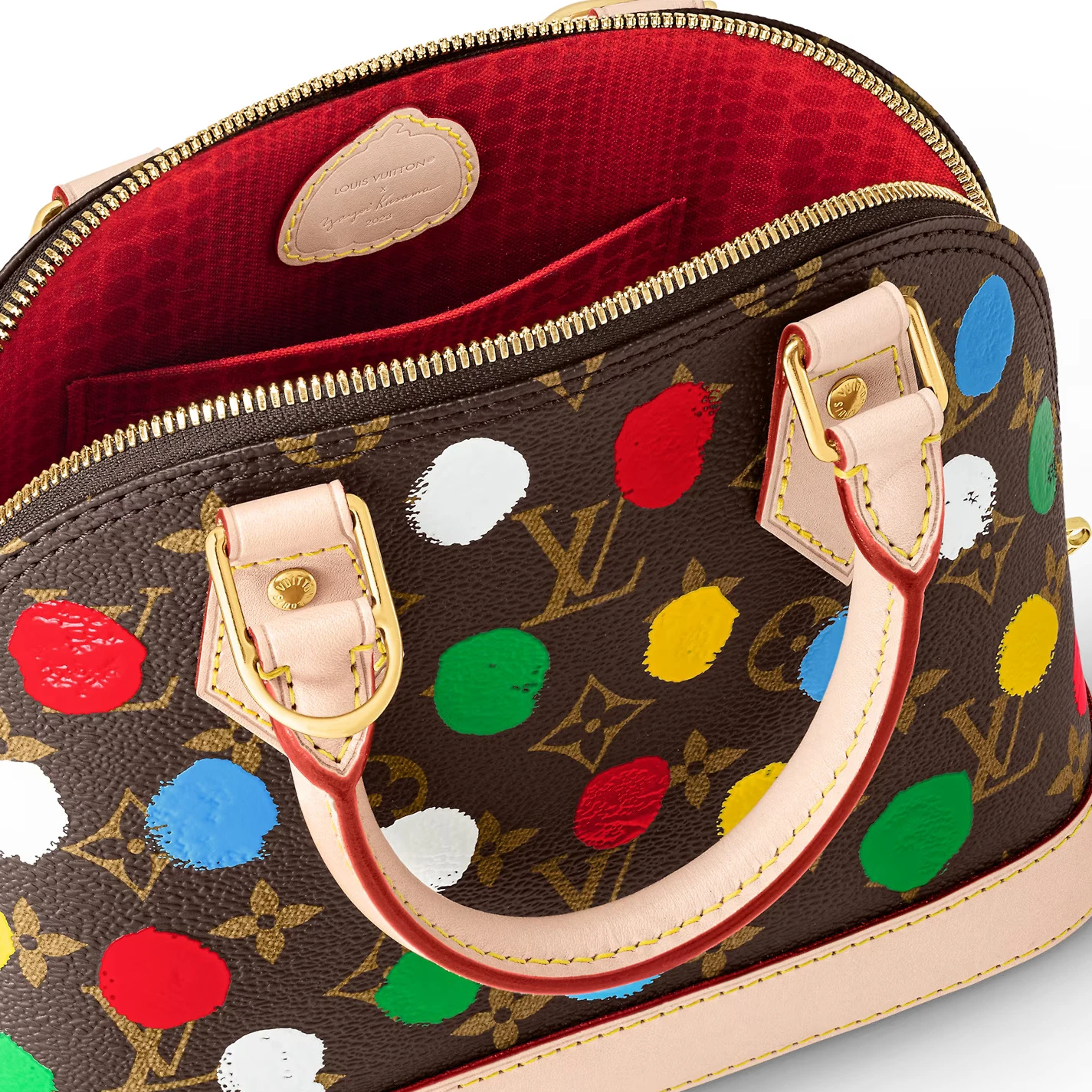 Replica bags lv Louis Vuitton Monogram coated canvas M46431 LV x YK Alma BB​