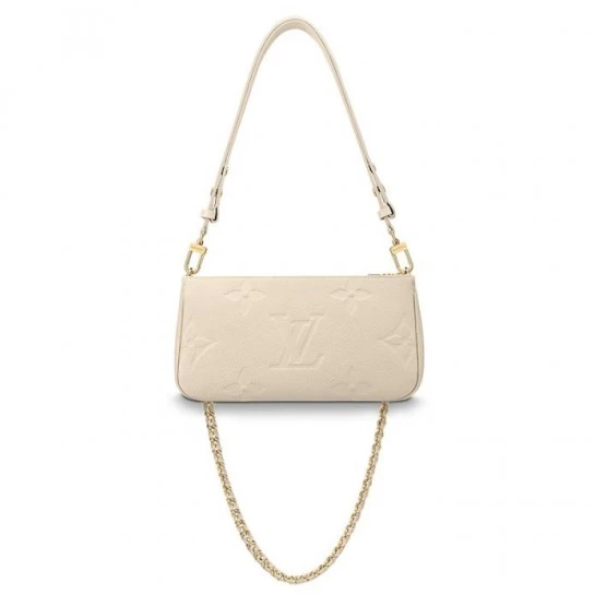 Lv belts replica Louis Vuitton Multi Pochette Accessoires Cream M46568 Black M80399
