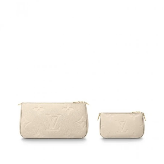 Lv belts replica Louis Vuitton Multi Pochette Accessoires Cream M46568 Black M80399