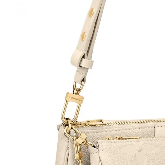 Lv belts replica Louis Vuitton Multi Pochette Accessoires Cream M46568 Black M80399