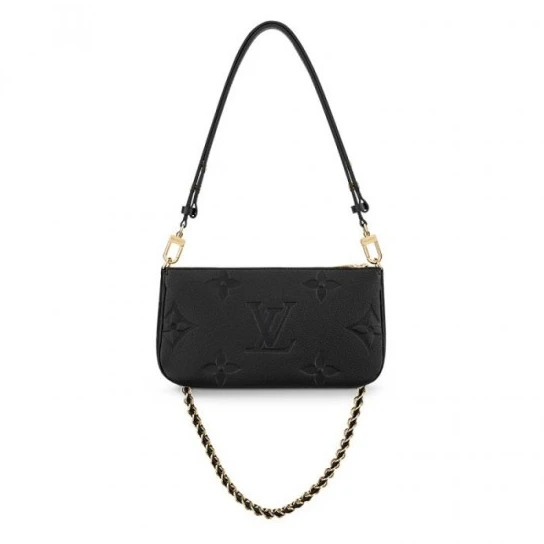 Lv belts replica Louis Vuitton Multi Pochette Accessoires Cream M46568 Black M80399