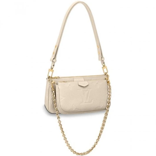 Lv belts replica Louis Vuitton Multi Pochette Accessoires Cream M46568 Black M80399