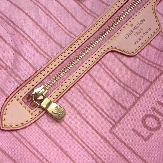 Lv belts replica Louis Vuitton N41050 Neverfull MM Shoulder Bag Damier Azur Canvas