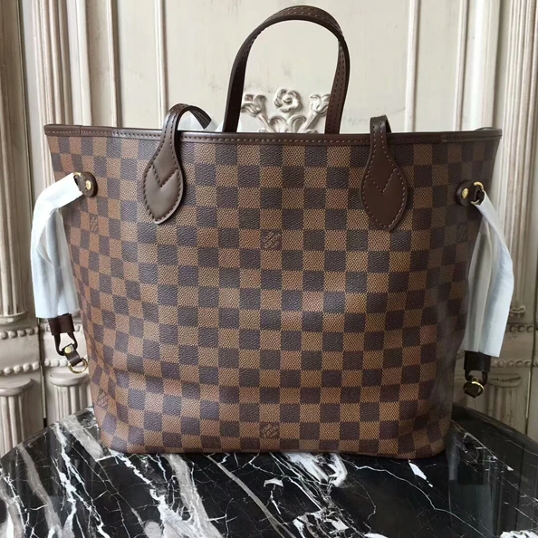Louis vuitton locations Louis Vuitton N41603 Neverfull MM Shoulder Bag Damier Ebene Canvas