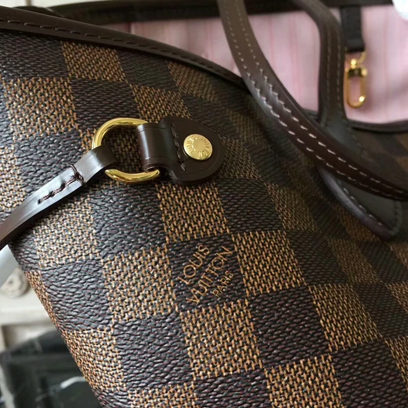 Louis vuitton locations Louis Vuitton N41603 Neverfull MM Shoulder Bag Damier Ebene Canvas