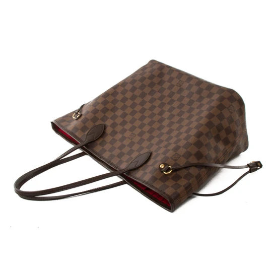 Louis vuitton locations Louis Vuitton N51105 Neverfull MM Shoulder Bag Damier Ebene Canvas