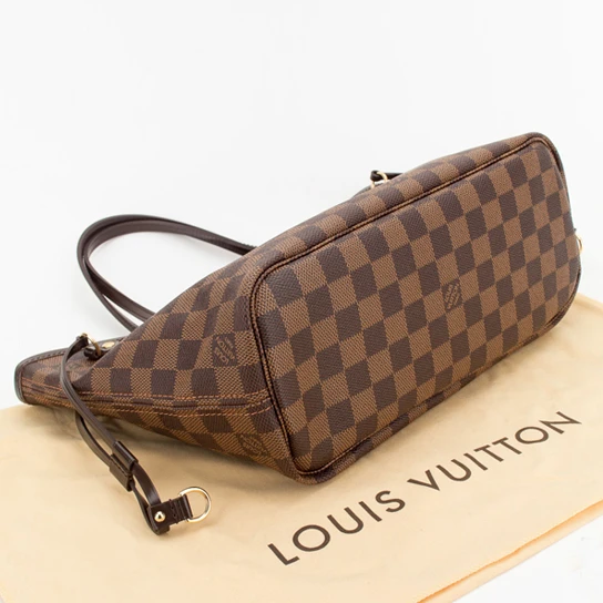 Replica bag Louis Vuitton N51109 Neverfull PM Shoulder Bag Damier Ebene Canvas