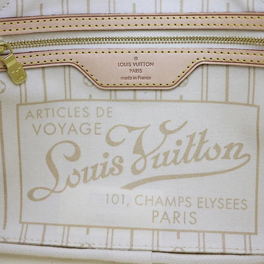 Replica bags Louis Vuitton N51110 Neverfull PM Shoulder Bag Damier Azur Canvas