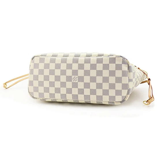 Replica bags Louis Vuitton N51110 Neverfull PM Shoulder Bag Damier Azur Canvas