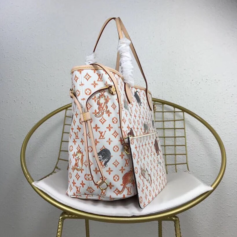 Replica bags Louis Vuitton Neverfull MM Bag Grace Coddington M44459
