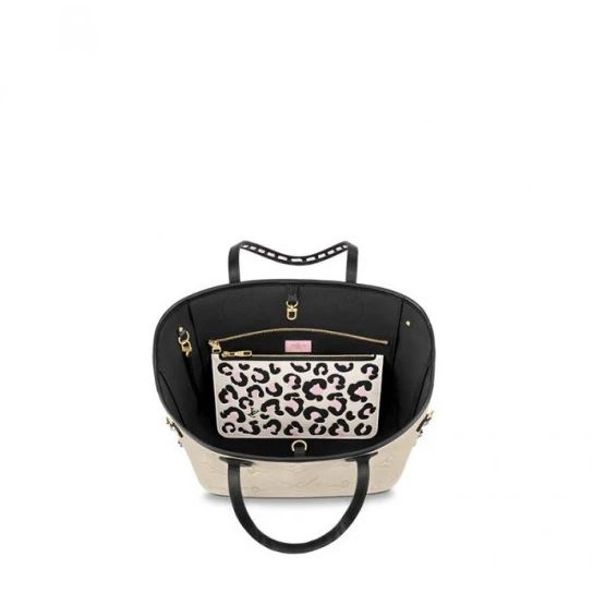 Louis vuitton locations Louis Vuitton Neverfull MM Black M45856 Cream M58525