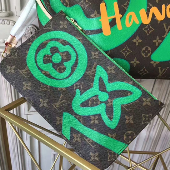 Top lv Louis Vuitton Neverfull MM M44198 Monogram Canvas