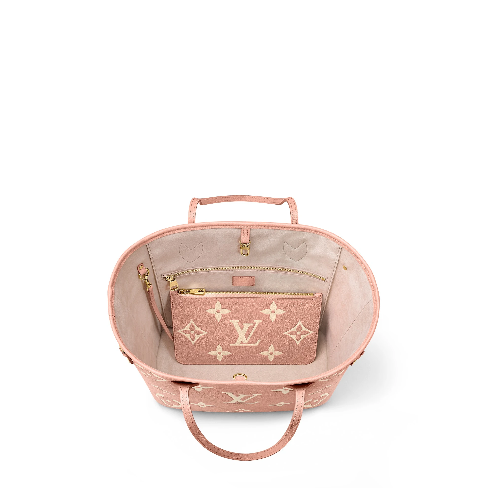 Replica bags Louis Vuitton Neverfull MM M46329 Trianon Pink   Cream