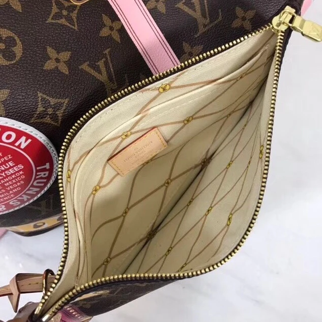 Top lv Louis Vuitton Neverfull MM Summer Trunk Monogram M41390