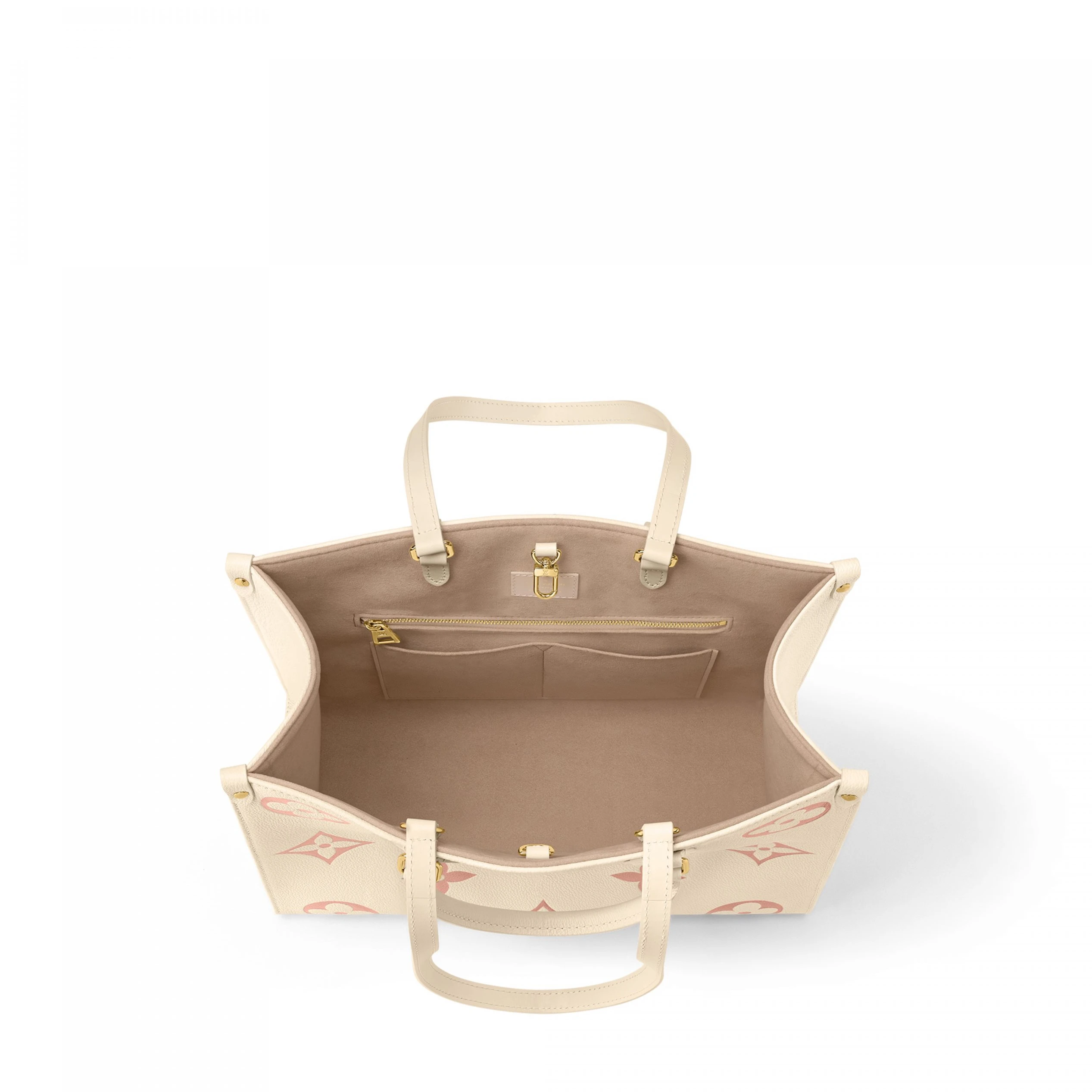 Top lv Louis Vuitton OnTheGo MM M21575 Crème Rose Trianon