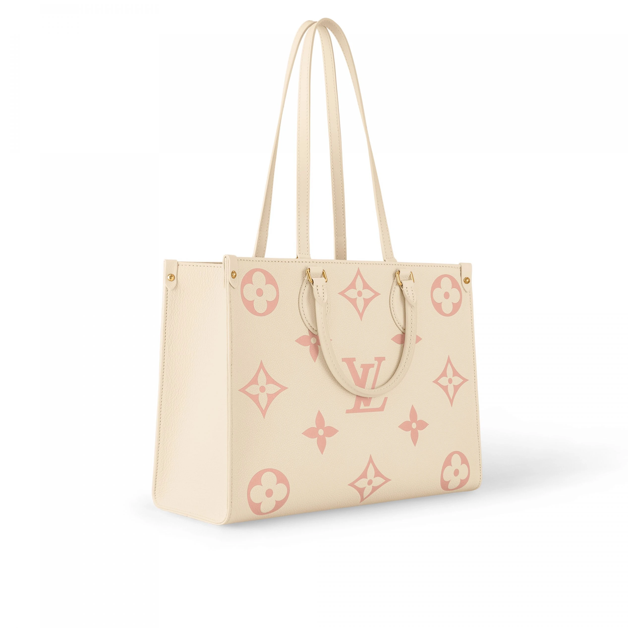 Top lv Louis Vuitton OnTheGo MM M21575 Crème Rose Trianon