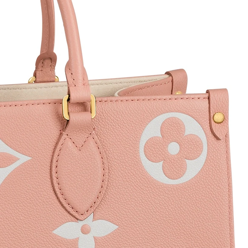 Replica bags lv Louis Vuitton OnTheGo MM M46286 Trianon Pink Cream