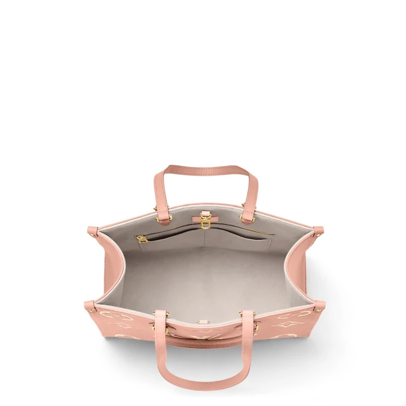 Replica bags lv Louis Vuitton OnTheGo MM M46286 Trianon Pink Cream