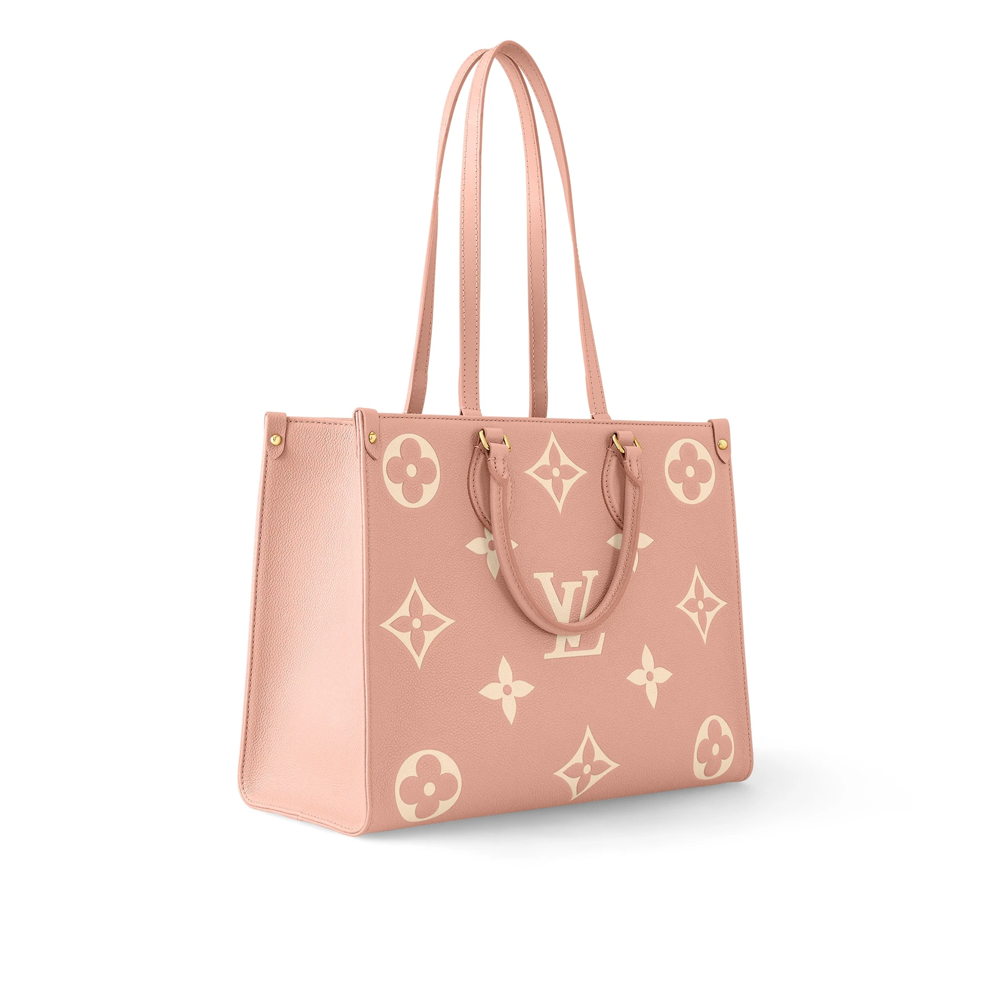 Replica bags lv Louis Vuitton OnTheGo MM M46286 Trianon Pink Cream