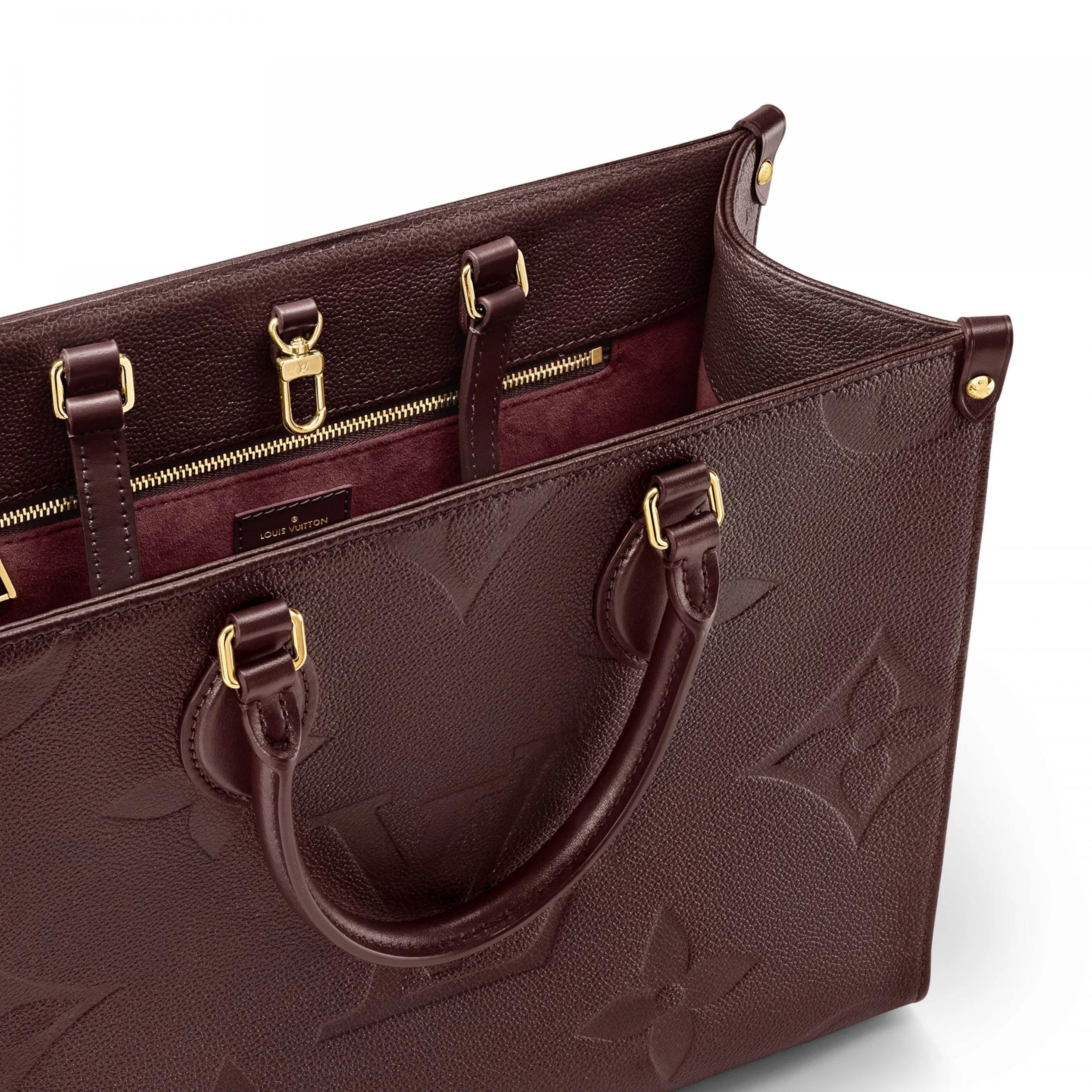 Top lv Louis Vuitton OnTheGo MM M46601 Wine Red