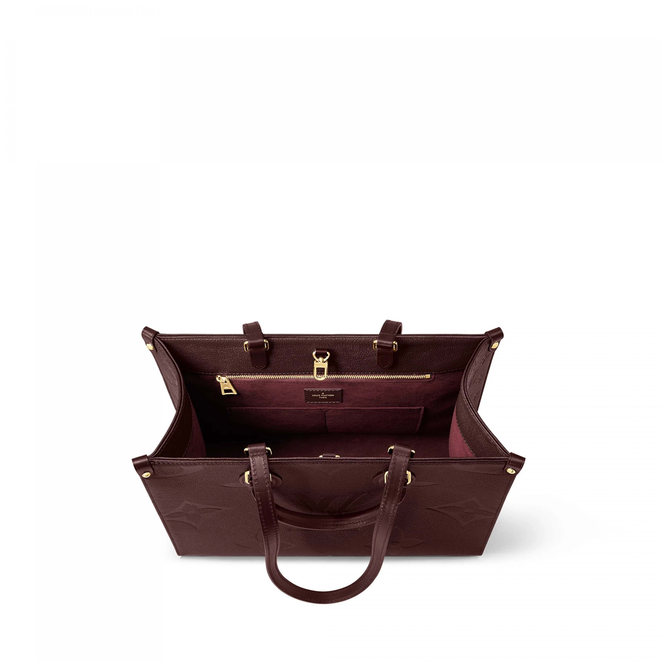 Top lv Louis Vuitton OnTheGo MM M46601 Wine Red