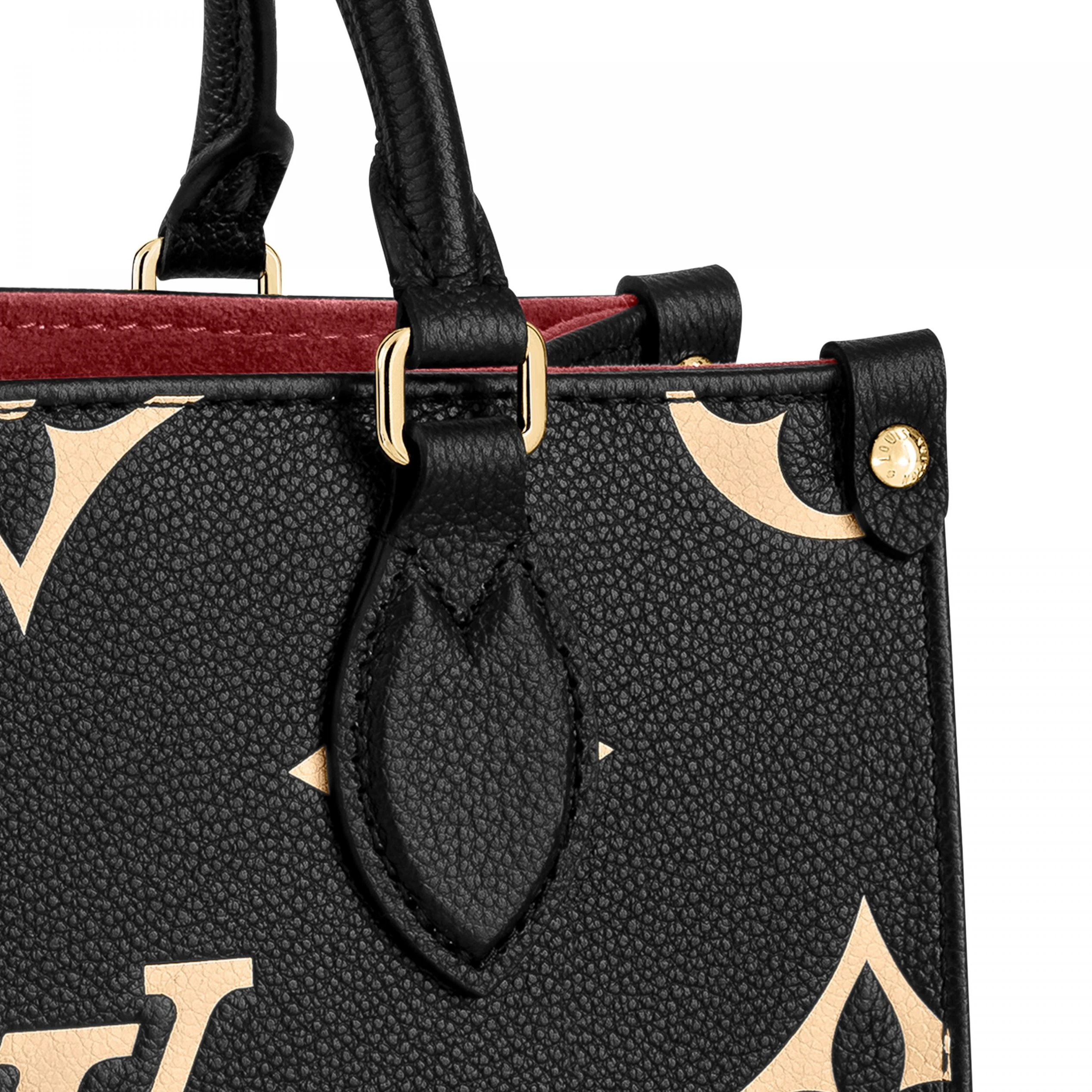 Replica bags lv Louis Vuitton Onthego PM M45659 Black Beige