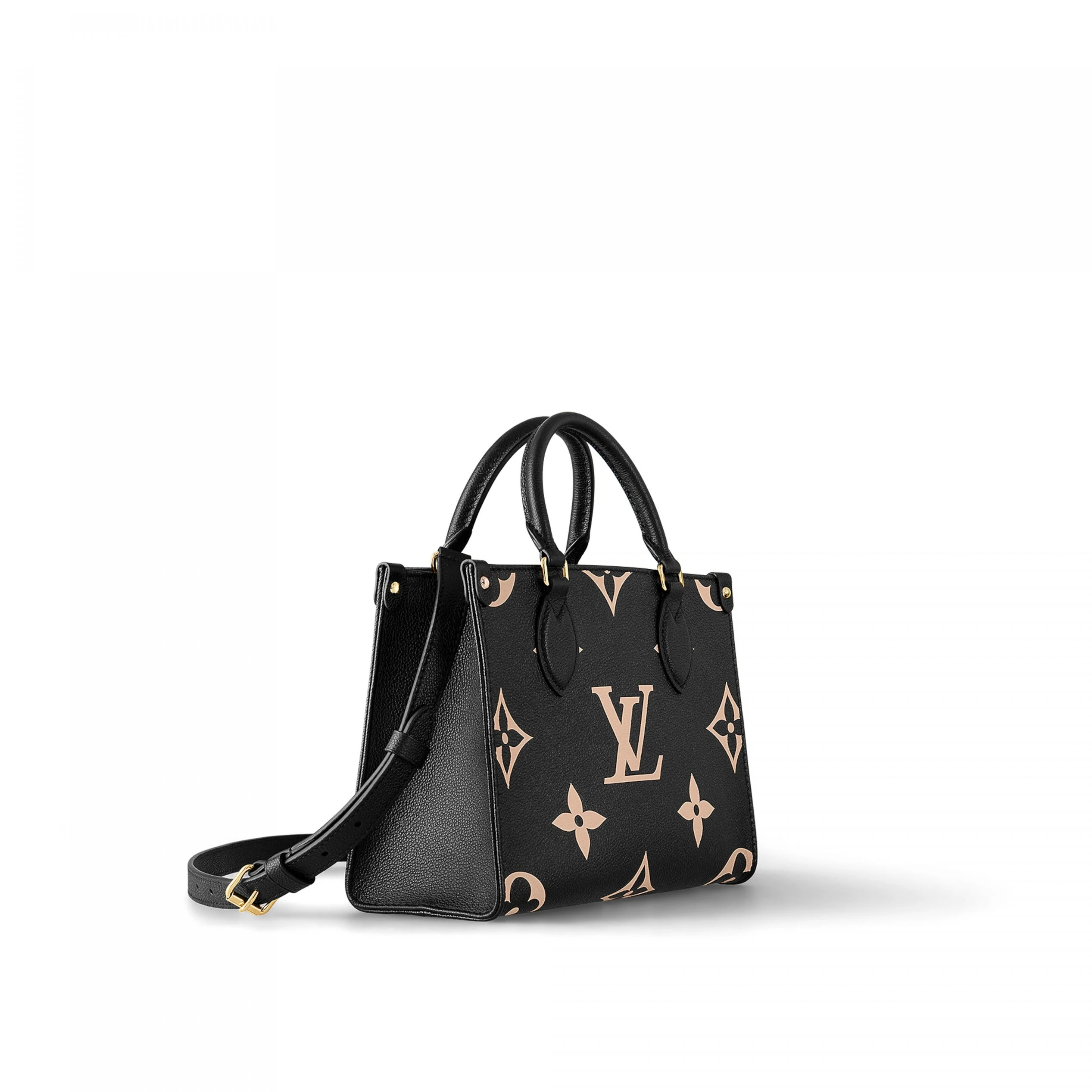 Replica bags lv Louis Vuitton Onthego PM M45659 Black Beige