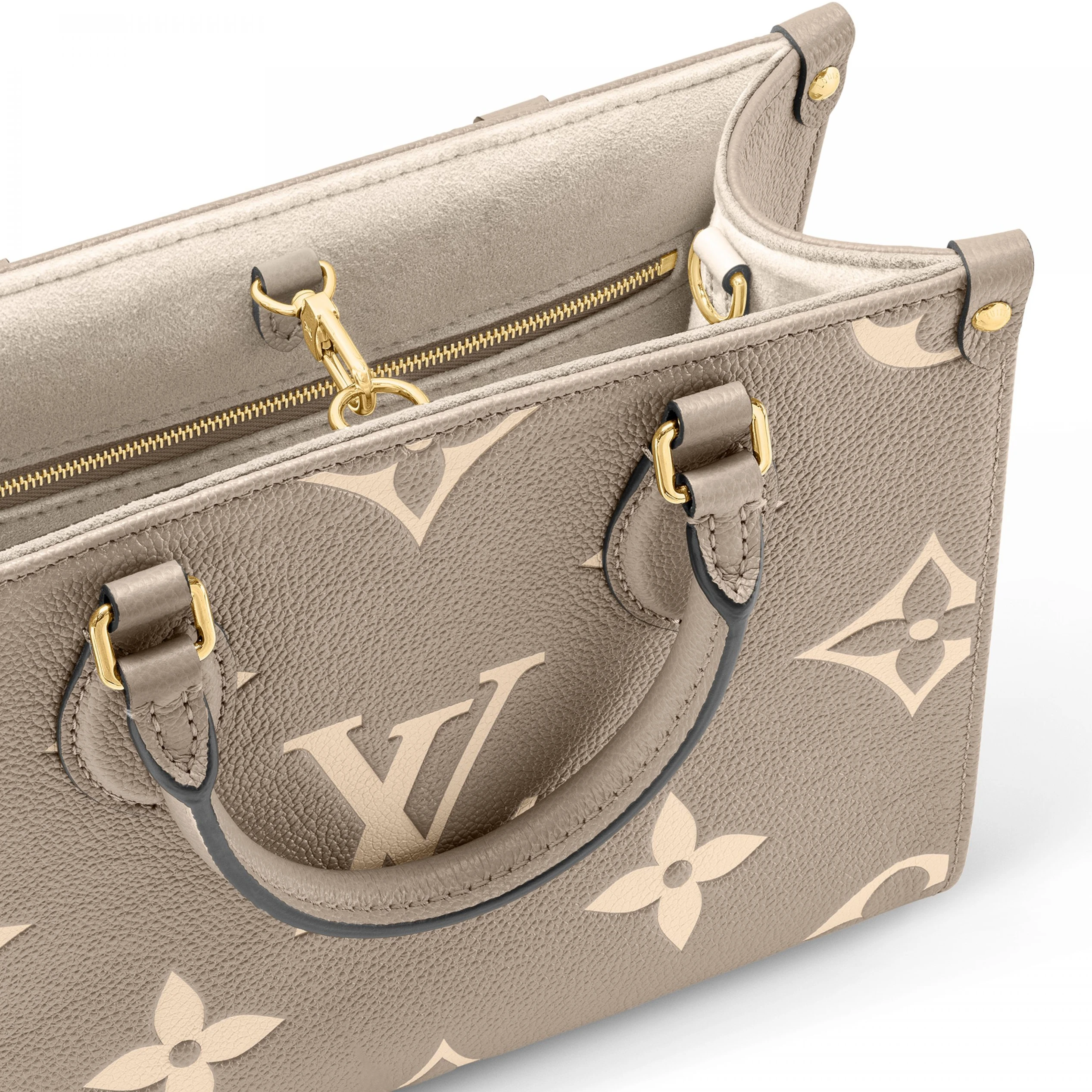 Lv belts replica Louis Vuitton Onthego PM M45779 Dove Cream