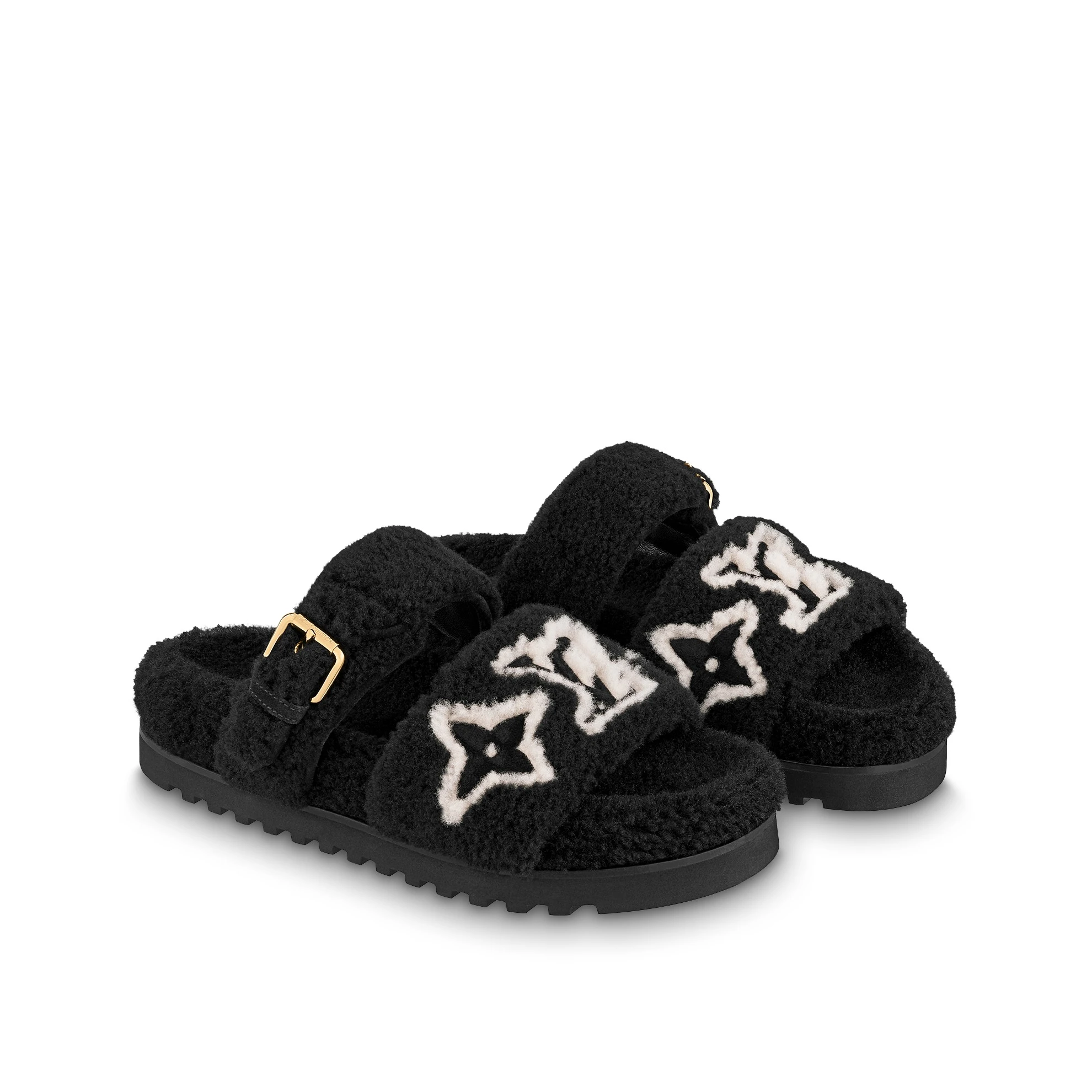 Louis vuitton locations Louis Vuitton Paseo Flat Comfort Mules Black 1AACR9