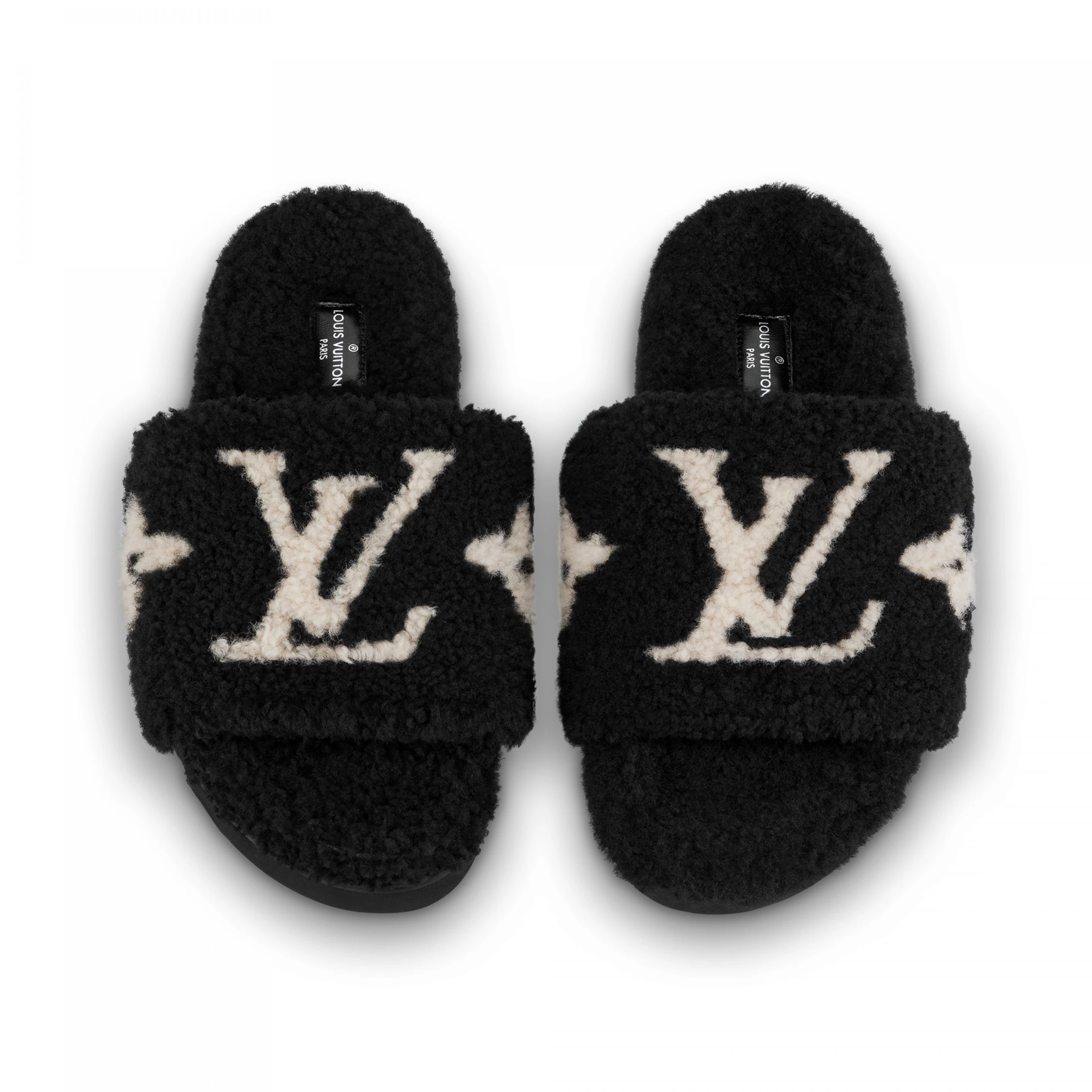 Replica bags lv Louis Vuitton Paseo Flat Mule Black 1ABWDP