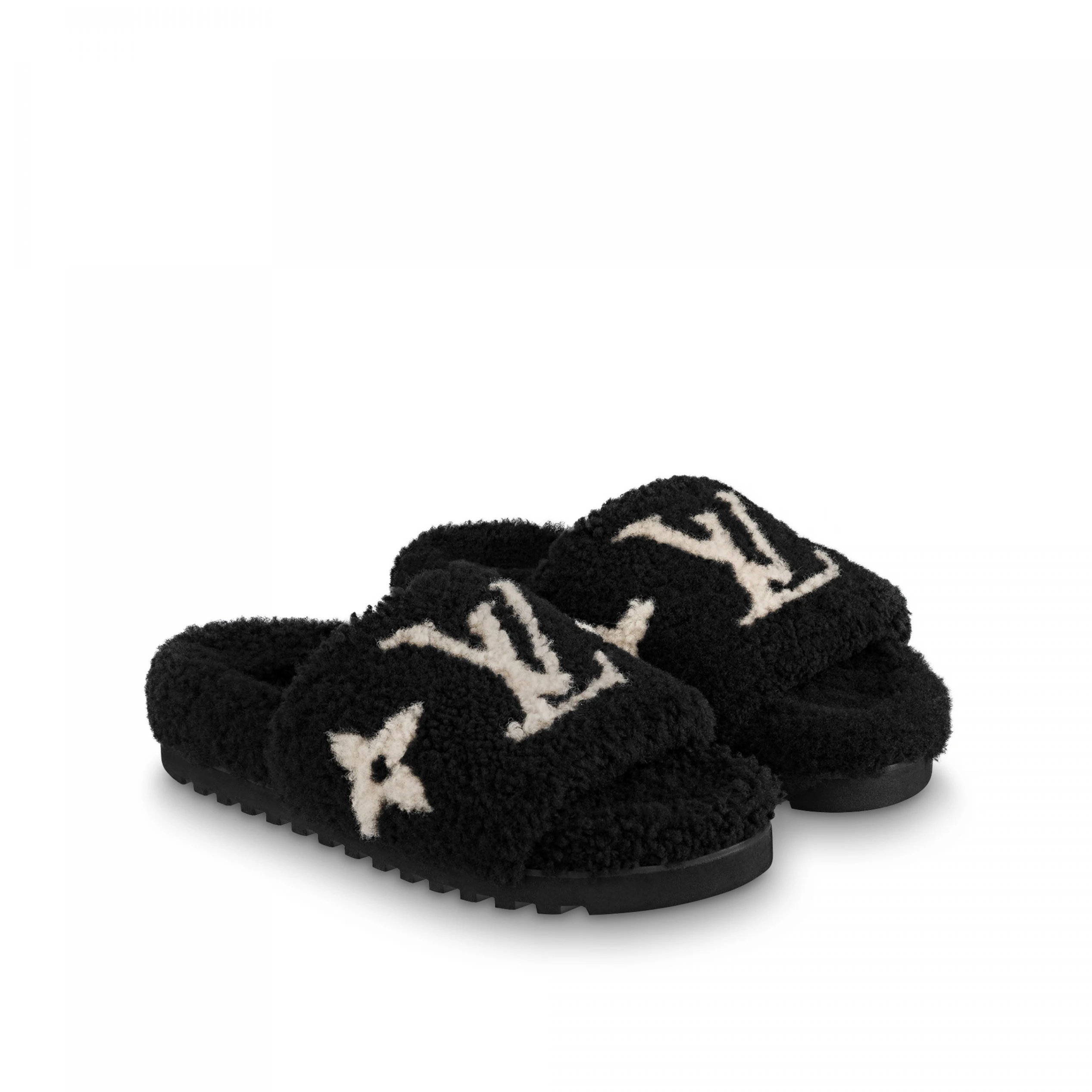 Replica bags lv Louis Vuitton Paseo Flat Mule Black 1ABWDP