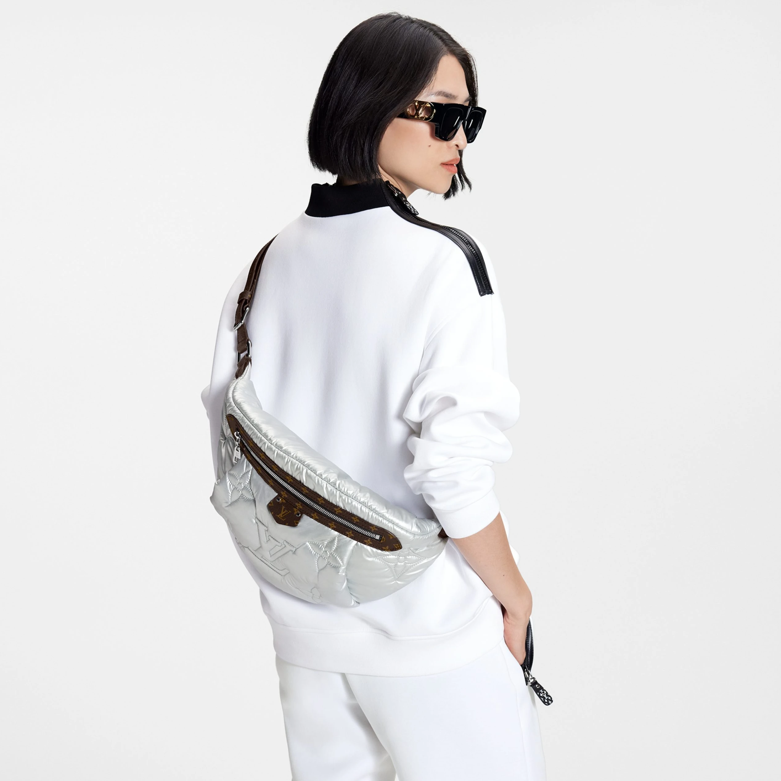 Replica bag Louis Vuitton Pillow Maxi Bumbag M20971 Silver