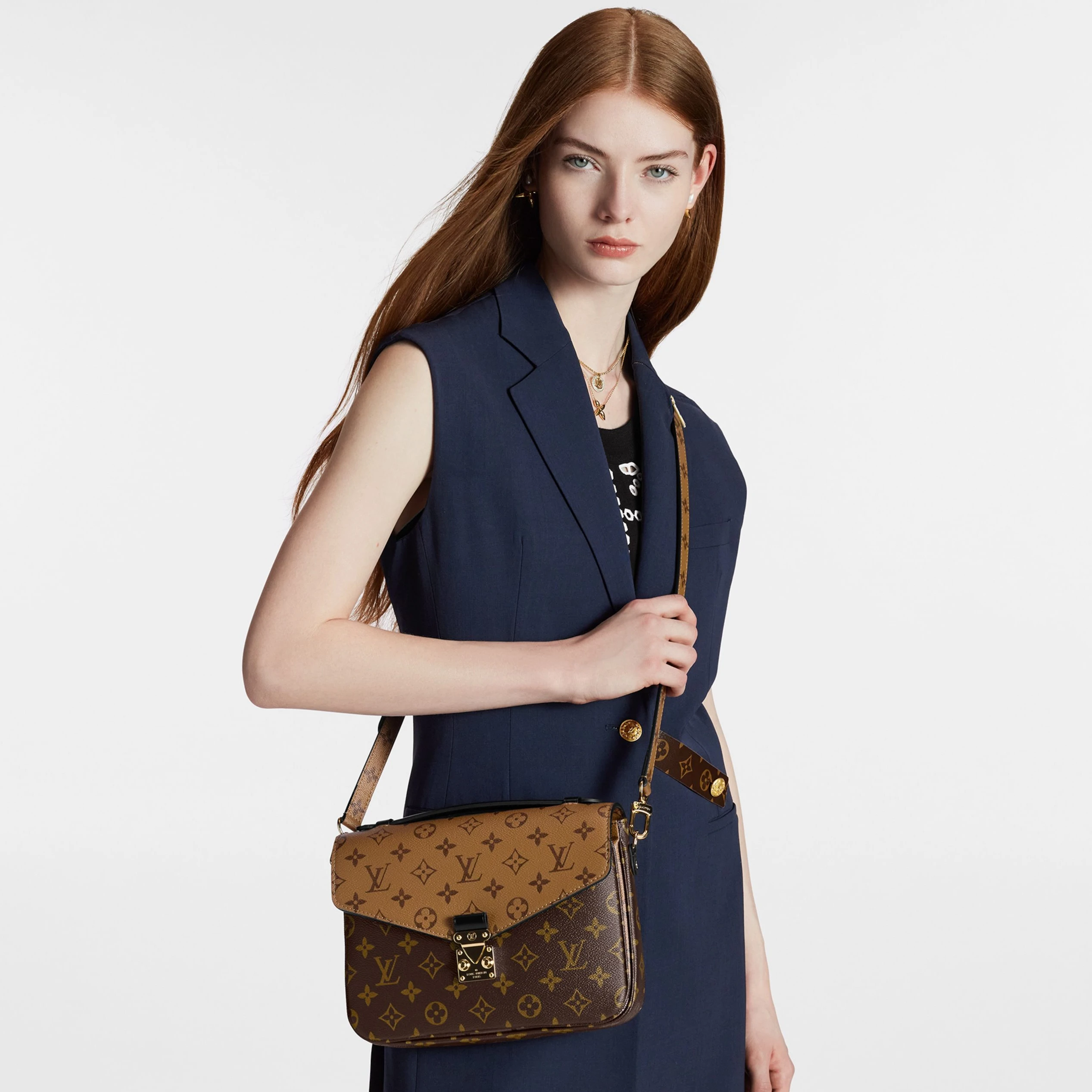Replica bags lv Louis Vuitton Pochette Metis M44876 Monogram Reverse